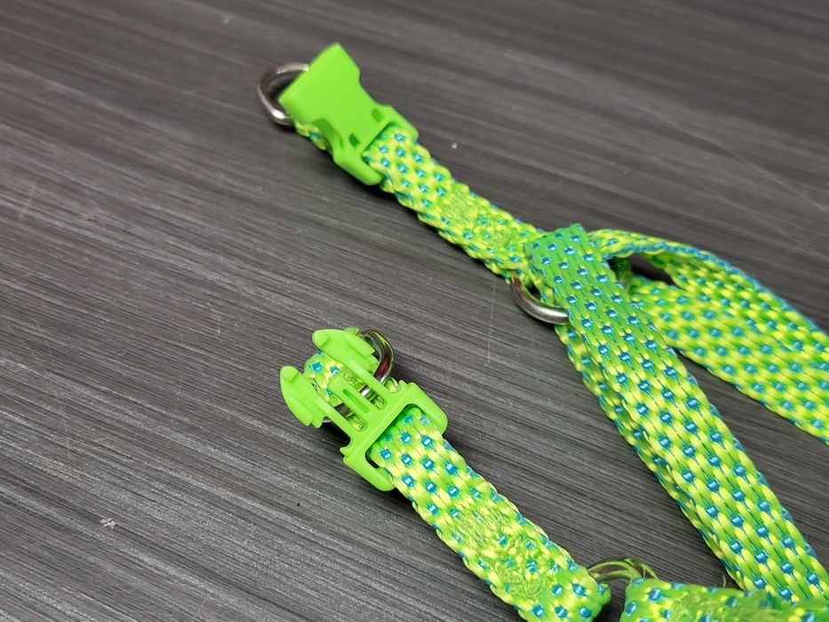 Szelki dla kota zielone nowe