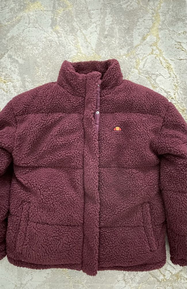 Casaco Ellesse Bordô oversized Teddy (novo)