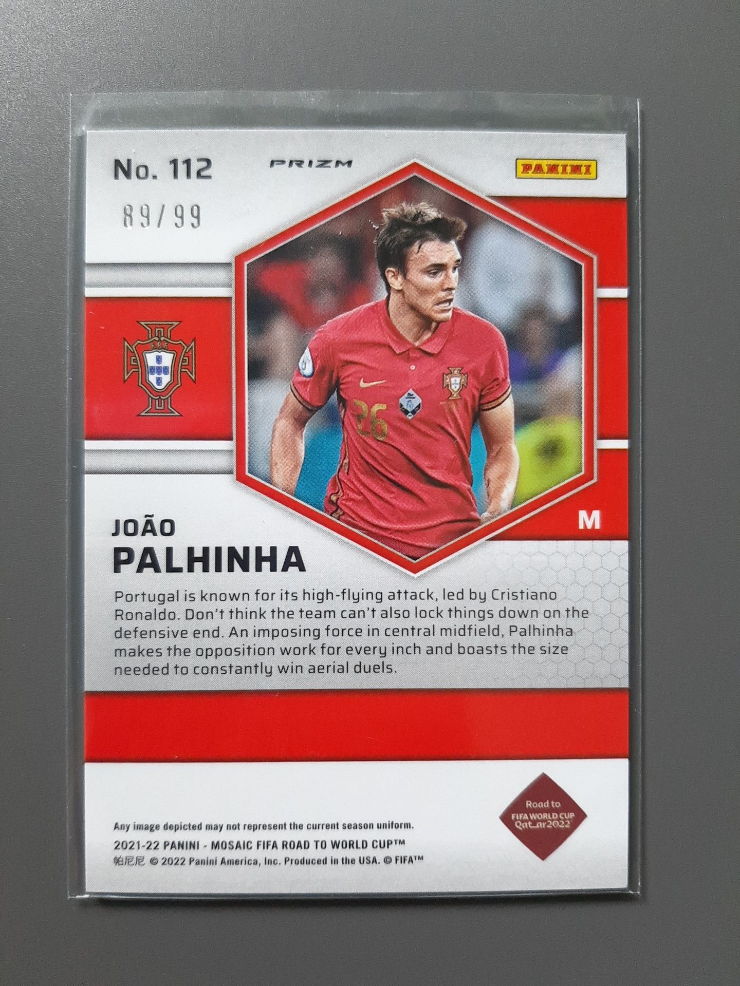 João Palhinha Road to FIFA World Cup 2022 Rookie Card /99