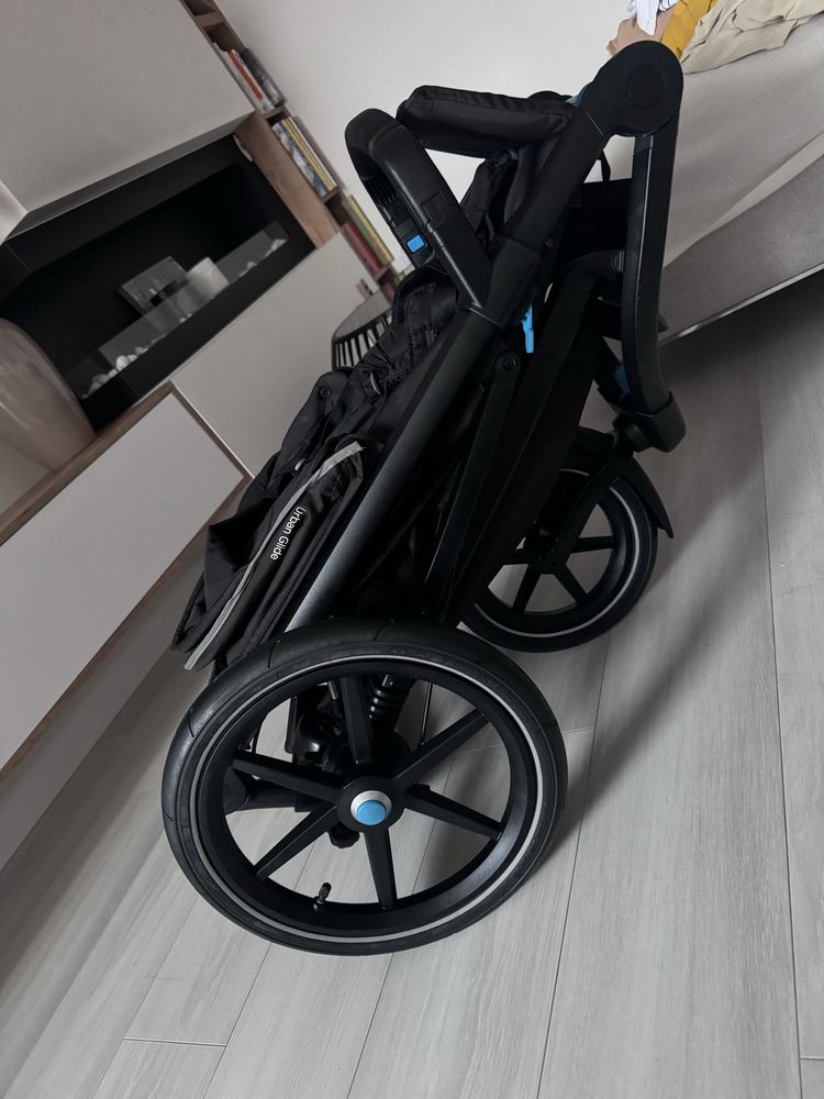 # Black wózek Thule urban glide 2 gondola i spacerówka z akcesoriami