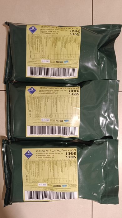 Wojskowe racje żywnościowe 6 szt.