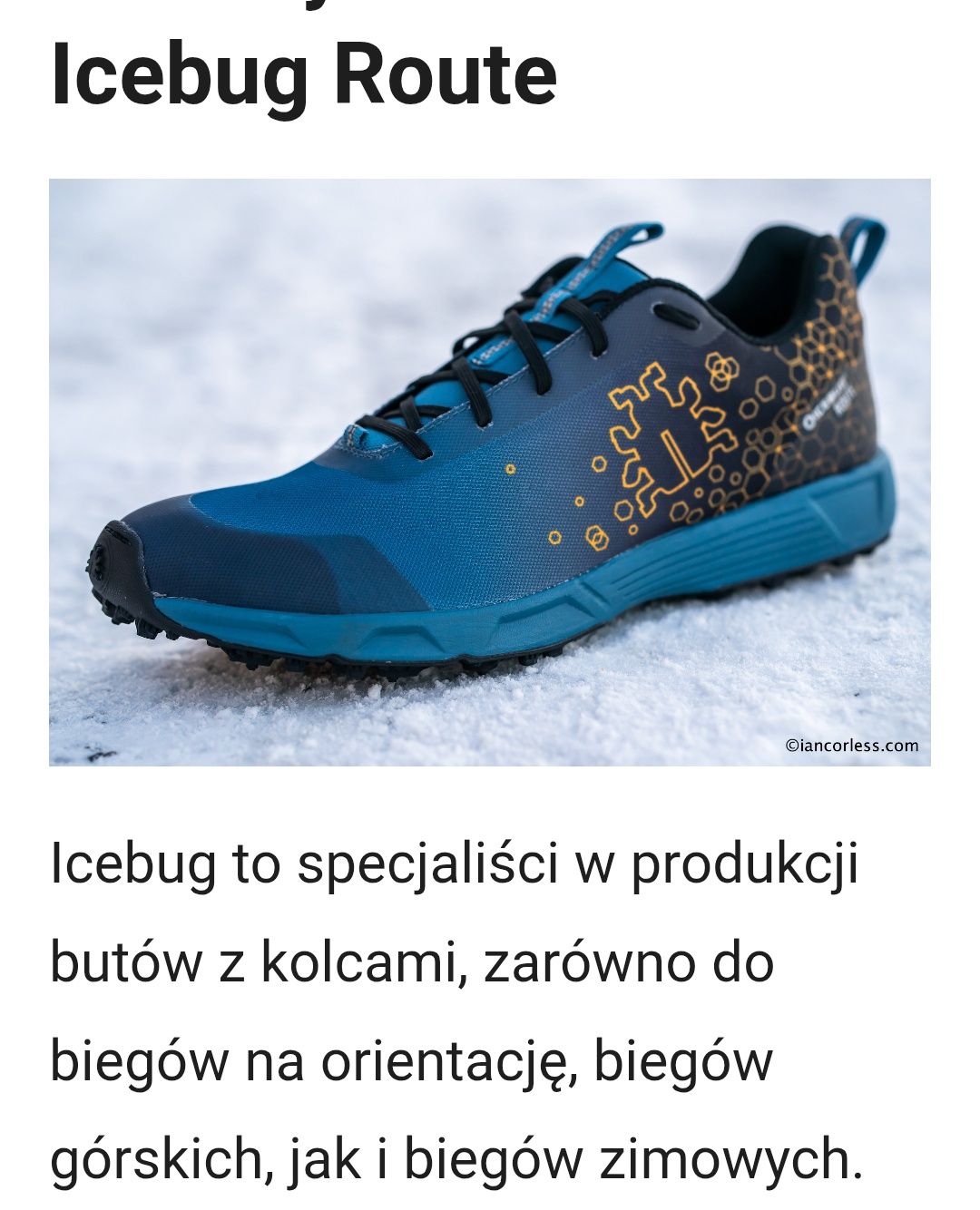 Icebug Route buty do biegania. Unisex . Rozmiar 42. Wkł. 26,5 cm