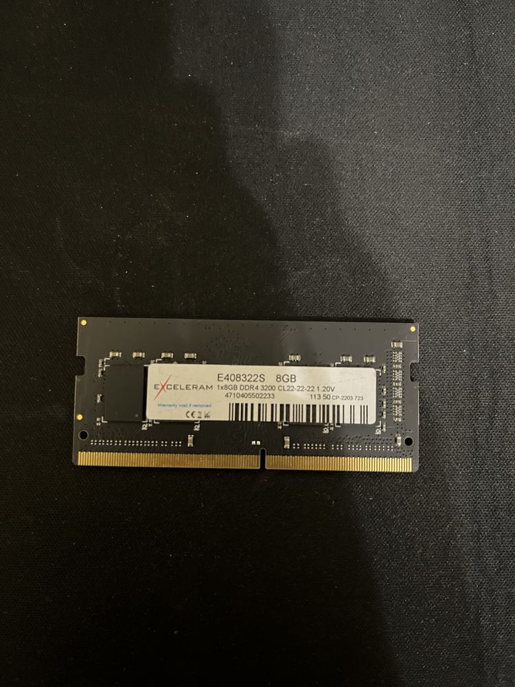 Модуль памʼяті для ноутбуку SoDIMM DDR4 8GB 3200MHz eXceleram E408322