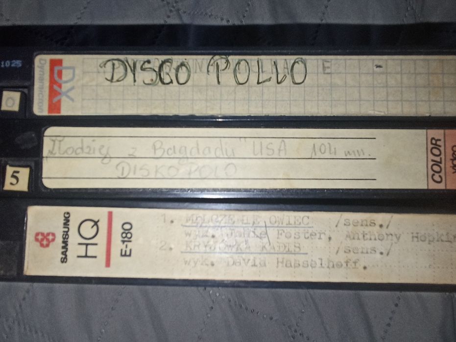 Zestaw kaset VHS - niesprawdzane