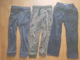 3 pary dlugich spodni dres jeans na gumce chłopiec 122