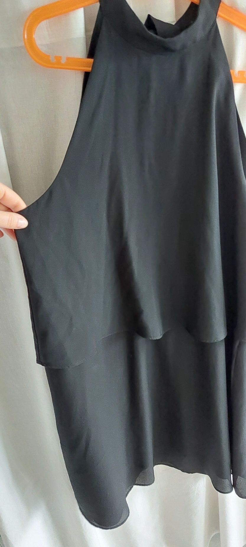 Sukienka Apricot M 38 czarna z metką dekolt halter wiązana