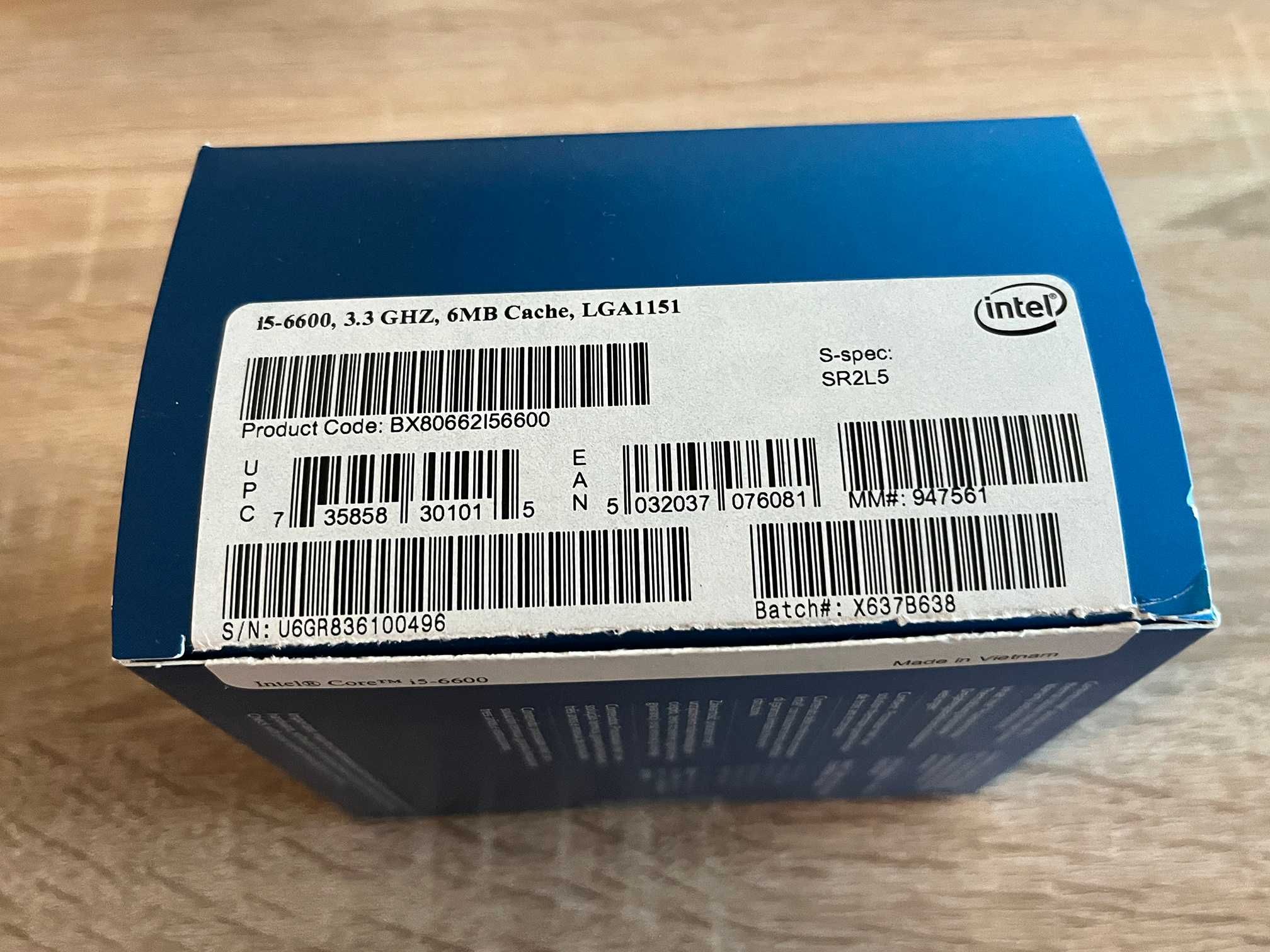 Intel Core i5-6600 wersja BOX– stan BdB