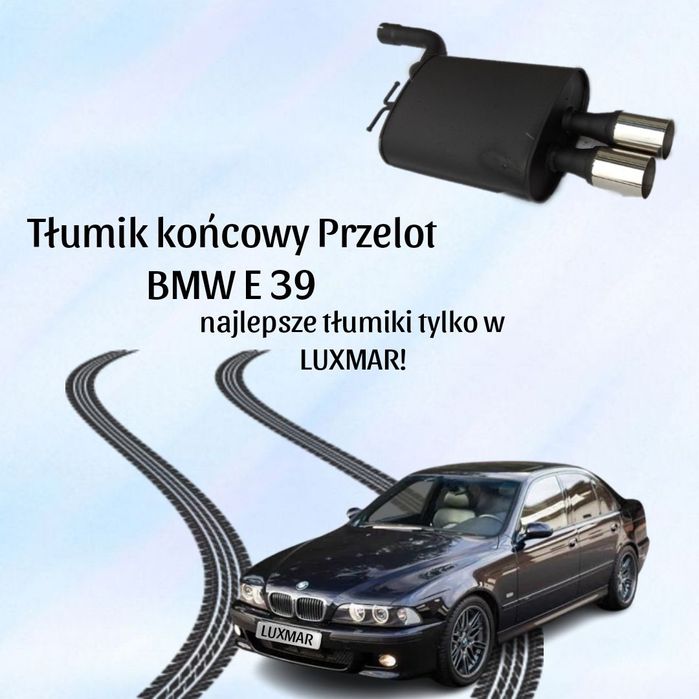 Tłumik końcowy BMW E60 E39 PRZELOT 2x80 Basowy!!!