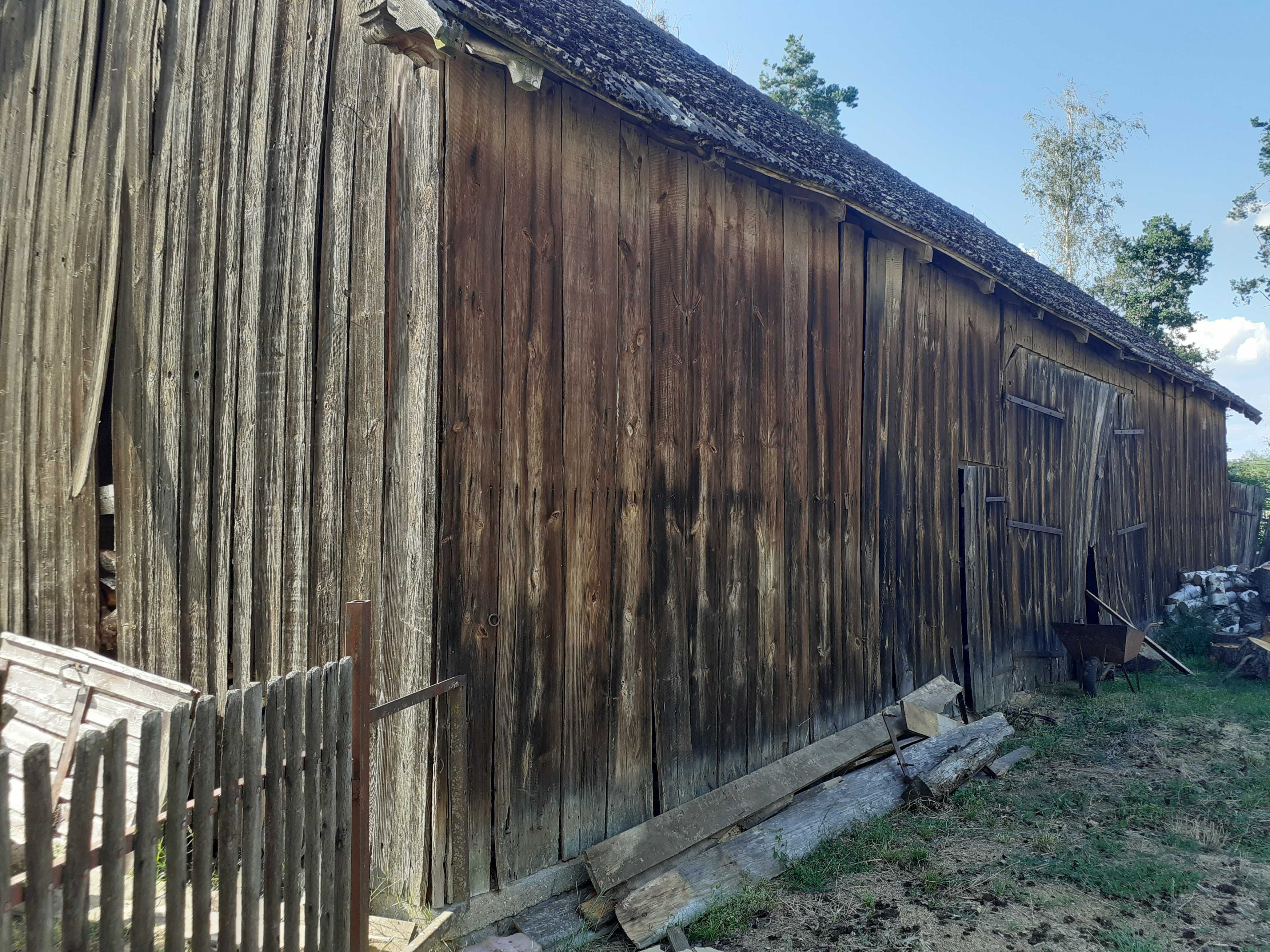 Skup starego drewna, stara Stodoła, stare deski, rozbiórka stodoły