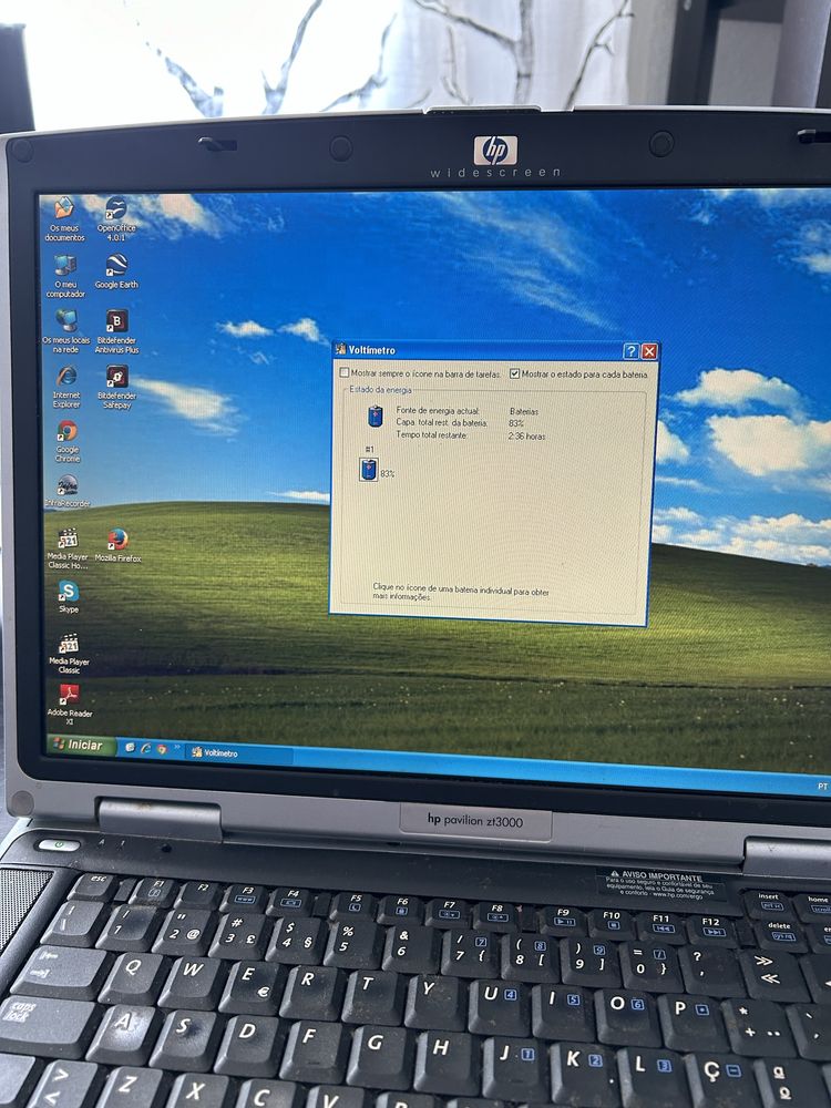 Portátil HP Pavilion ZT3000 ( Windows XP )