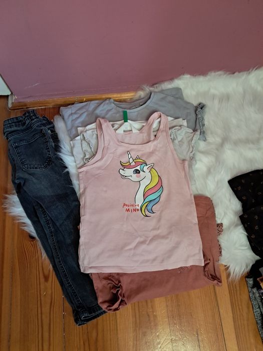 Paka ubranek dziewczynka 110-116