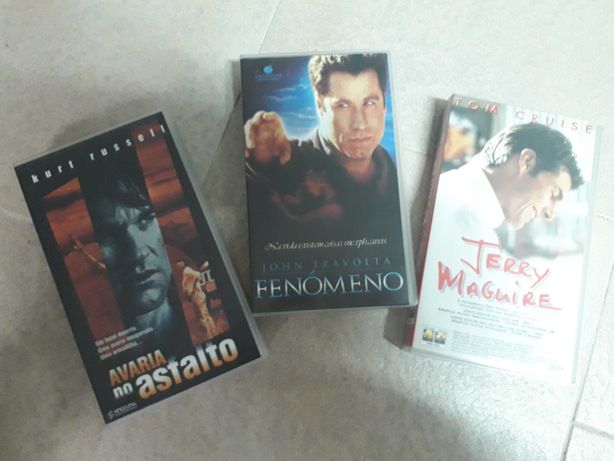 Conjunto de 3 cassetes VHS