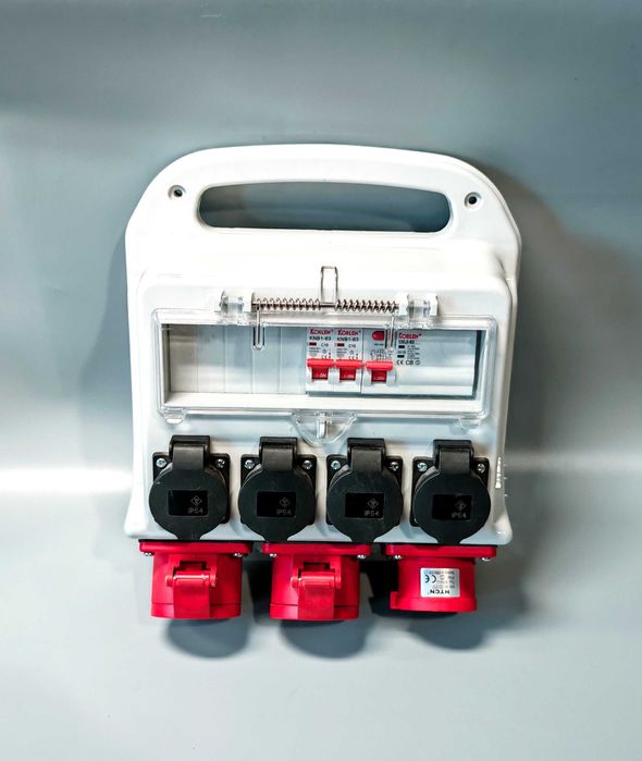 Rozdzielnica Elektryczna Budowlana 400 V 230 V IP4 NOWA 4x230 3x400