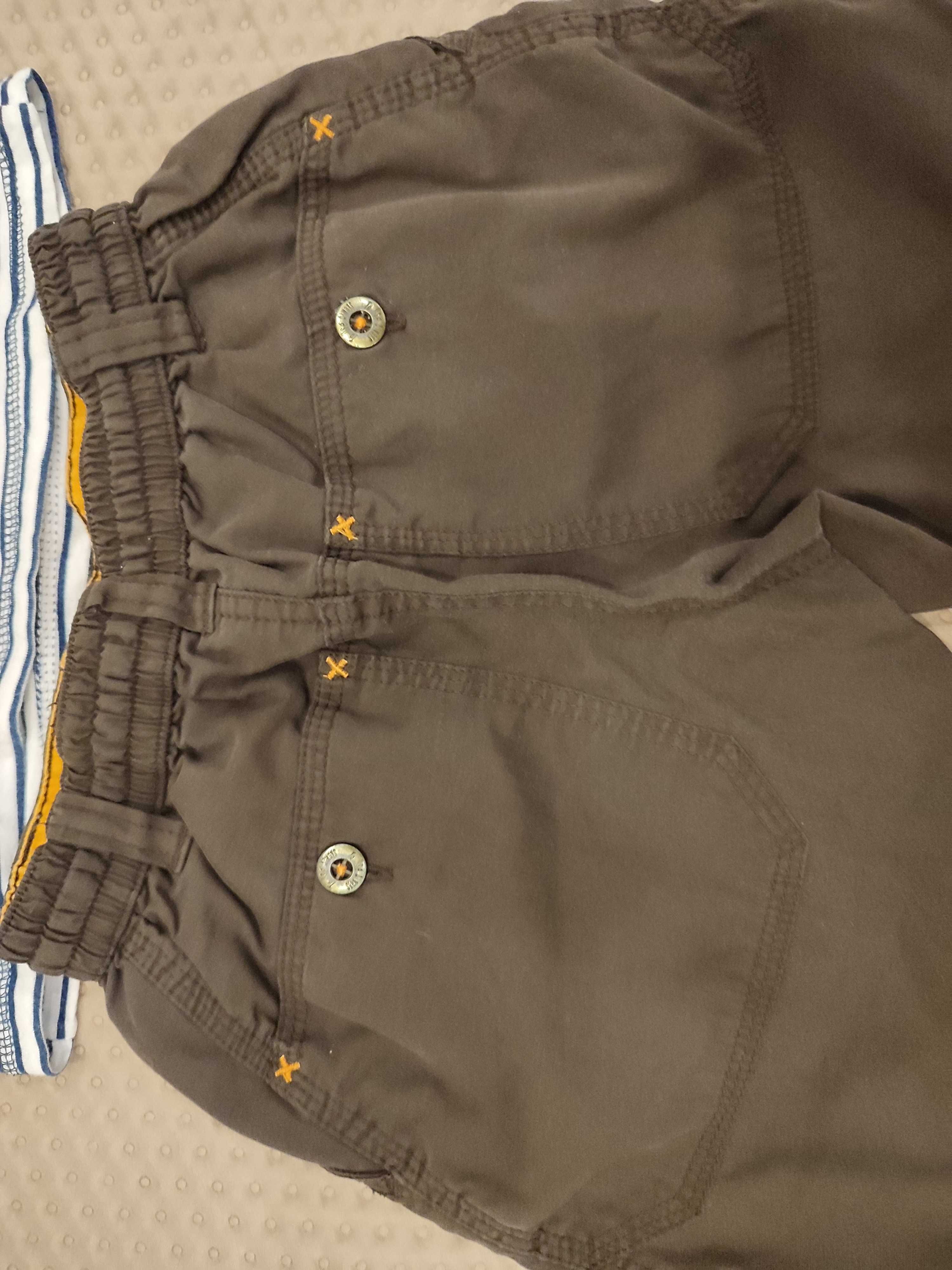 Zestaw spodnie krótkie spodenki koszulka polo h&m disney cars 92 98