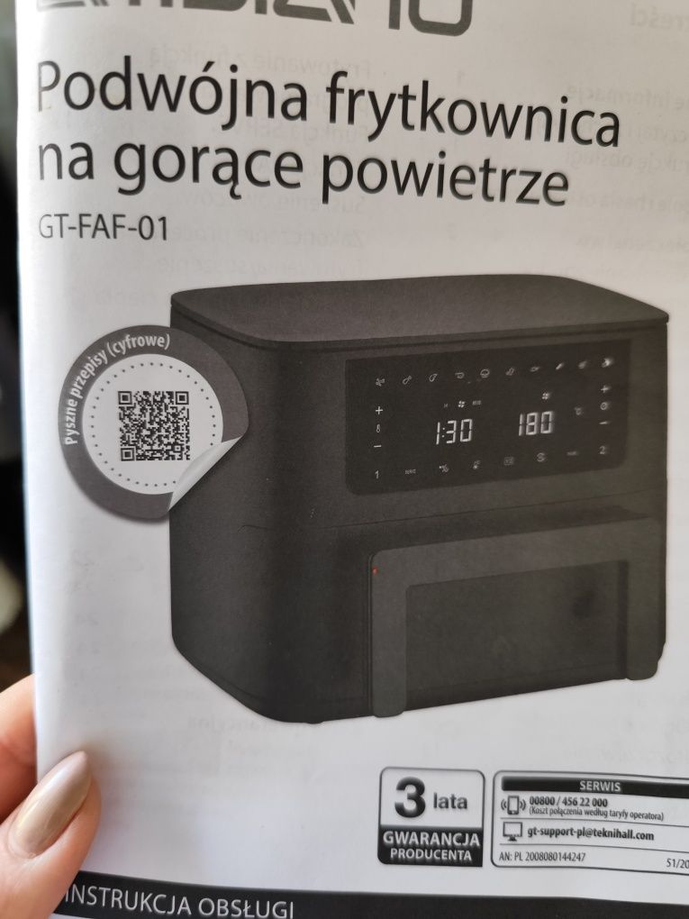 Frytkownica beztłuszczowa podowjna