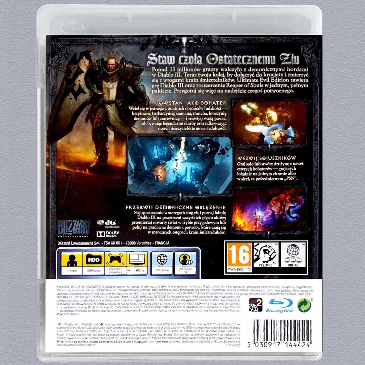 Diablo III Reaper Of Souls PL POLSKI JĘZYK Ps3 Ultimate Evil Edition 3