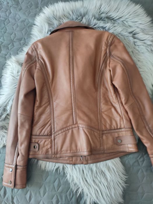 Шкіряна куртка Massimo Dutti XS