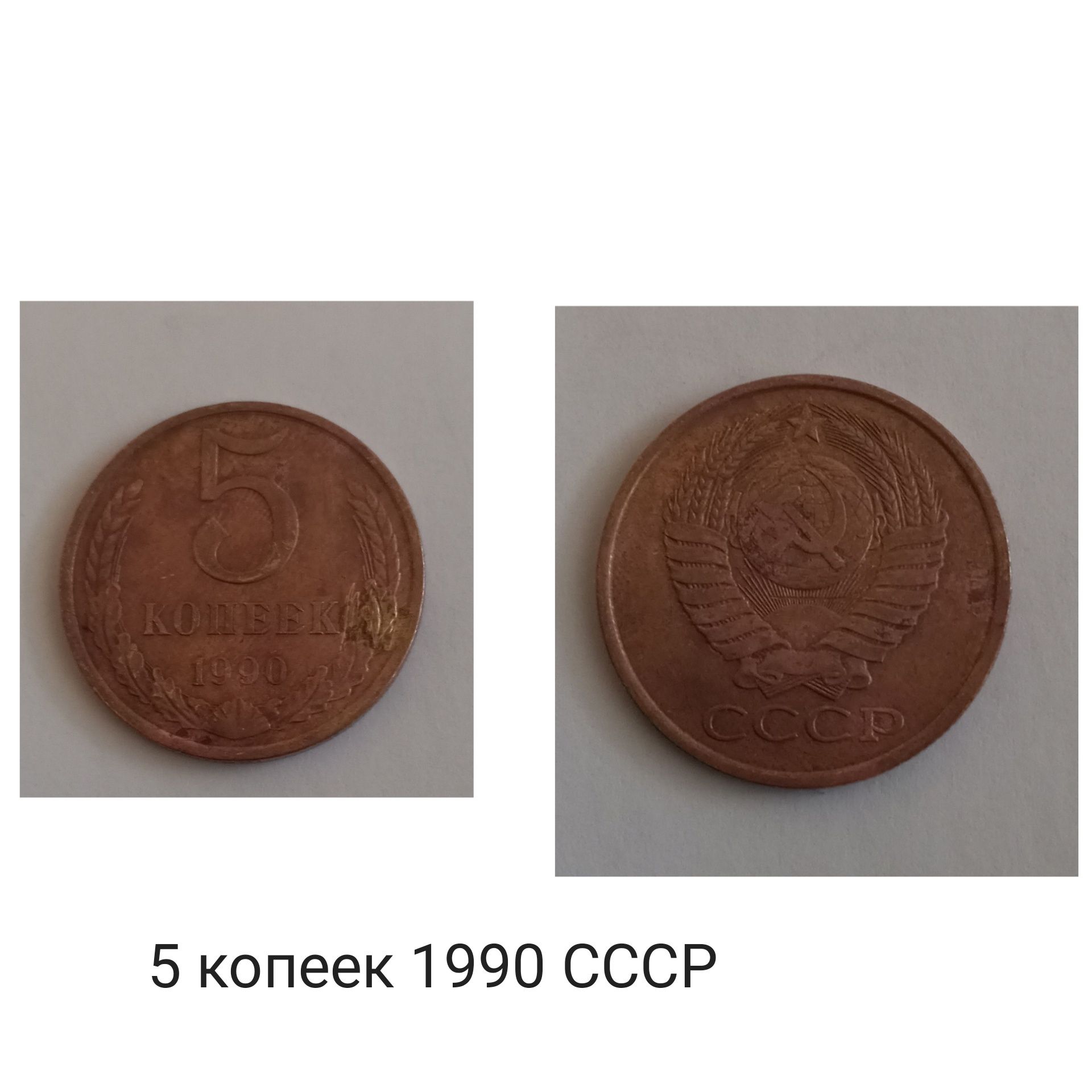 Монети СССР, 10 коп.1991,1 рубль 1970, 5коп. 1990, 5, 10,20 Рублей