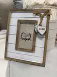Ramka na zdjęcie 20x24cm love home boho rustykalna biała