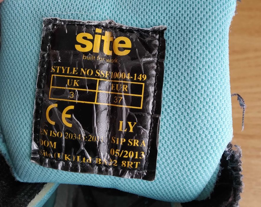 Botas de segurança Site. Usado em Bom Estado