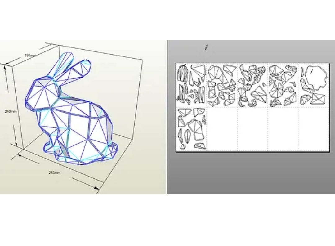PaperKhan Набір для створення 3D фігур паперкрафт зайчик конструктор