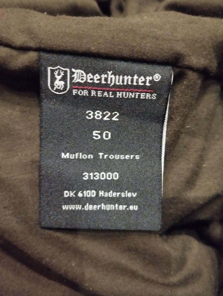 Mysliwskie Spodnie zimowe camo Deerhunter muflon 50 M