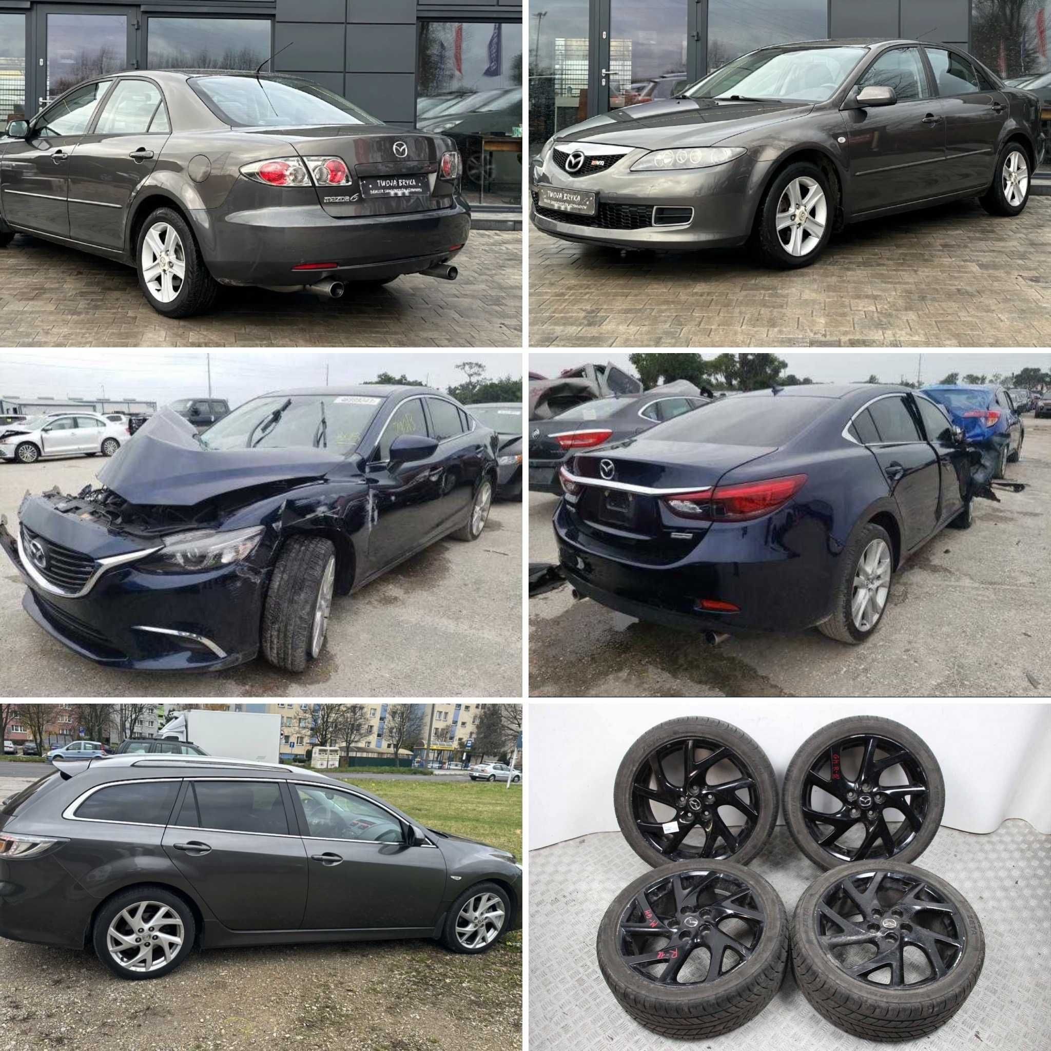 Разборка 03-18 Mazda 6 GH/GJ/GG 3 BM двигатель двери крышка балка диск