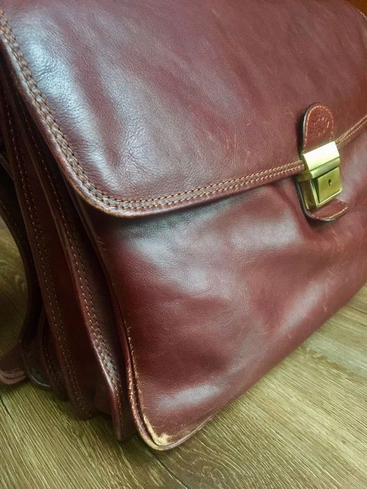 Кожаный портфель фирмы "Katana". Стильный подарок.