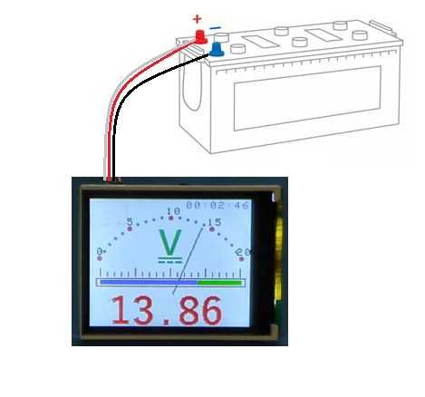 Woltomierz analogowy/cyfrowy wskaźnikowy TFT 1.8 cala (błąd 0,5%) 2szt