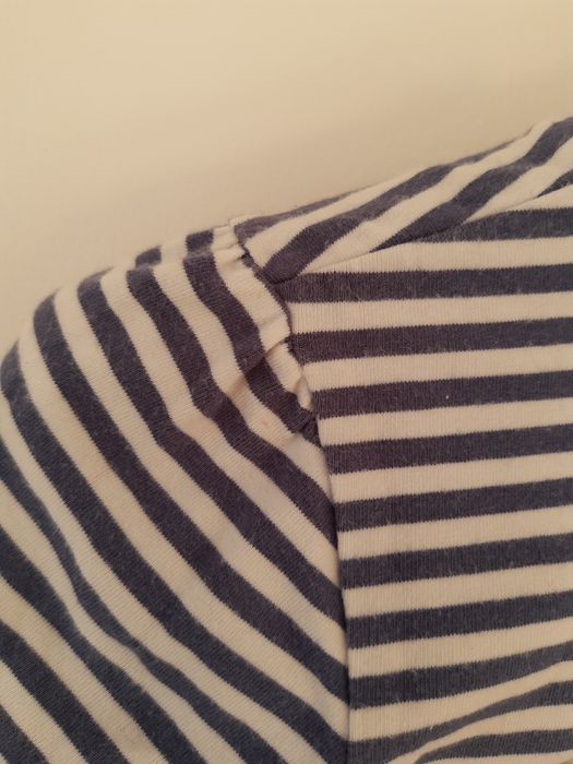 Bluzka biało-granatowe prążki 146 Domyos