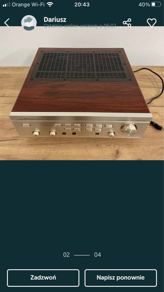 Luxman L540 po serwisie