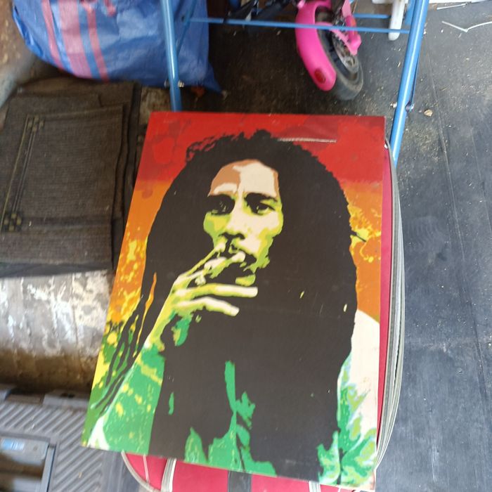 OBRAZ HENDRIX I BOB MARLEY polecam tanio okazja