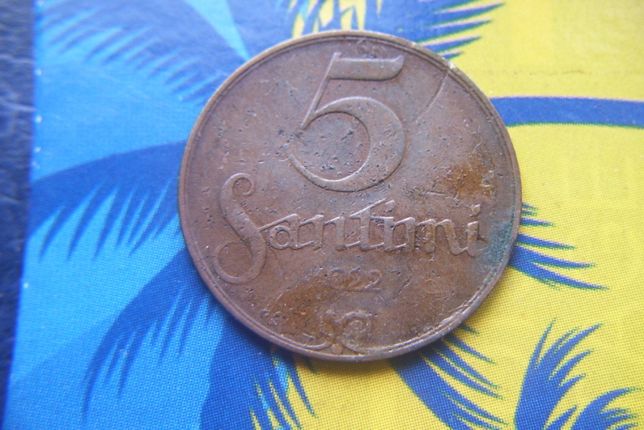 Stare monety 5 santiów 1922 / 2