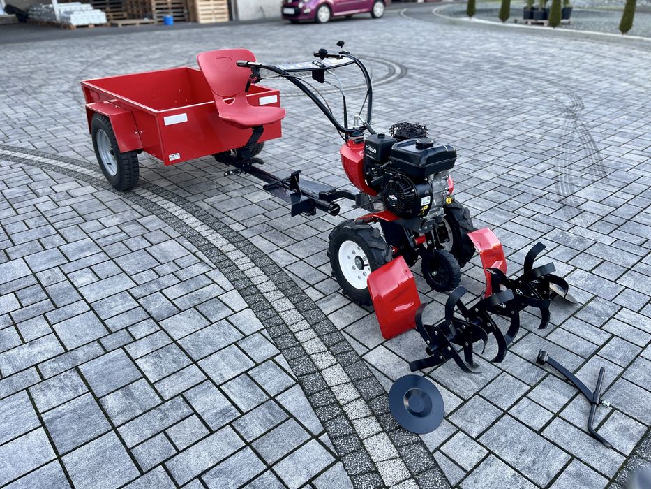 Glebogryzarka spalinowa SARP (Pubert) zestaw z przyczepą