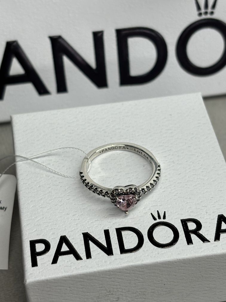 Каблучка Pandora кольцо Пандора серце