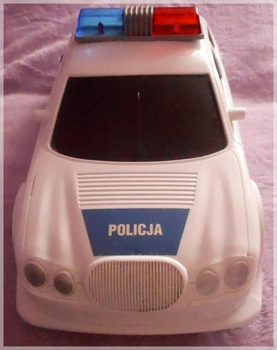 Duża policja 41 cm światło dzwięk