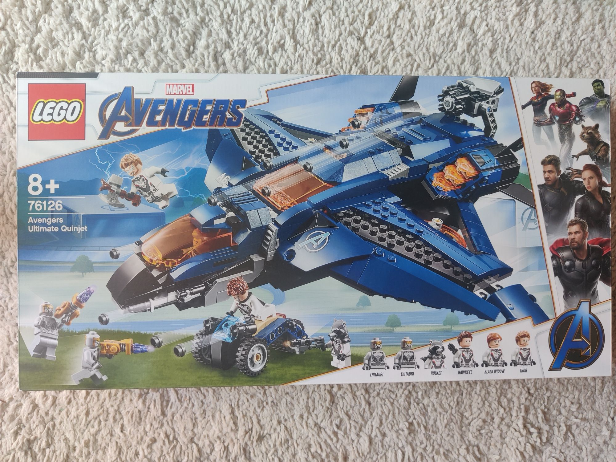 Lego Marvel Super Heroes 76126 Wspaniały Quinjet Avengersów