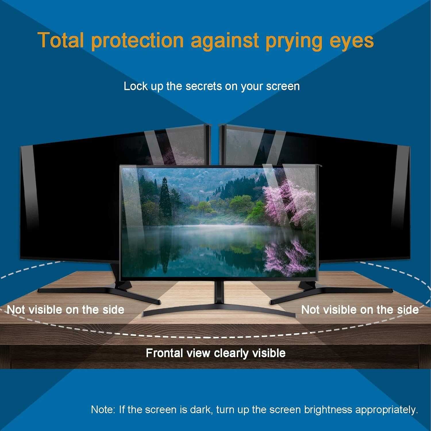 Panel filtrujący  32 calowy , ochrona ramka na monitor ,730 x 440 mm