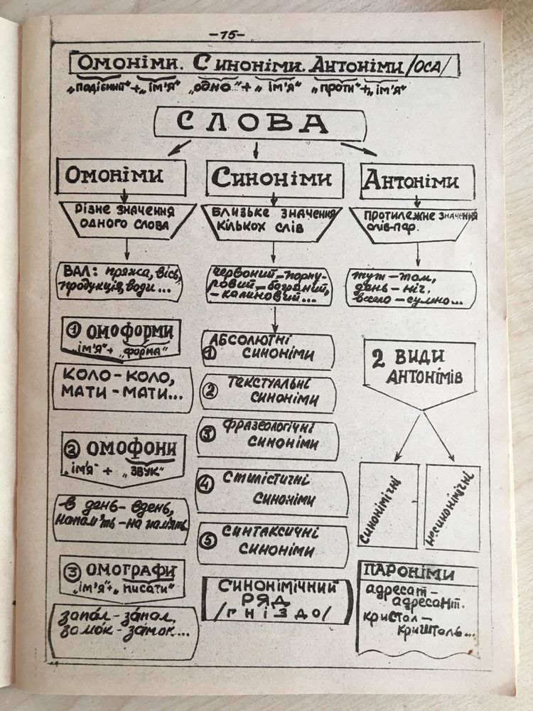 Посібник української мови у блоках, моделях, схемах, таблицях
