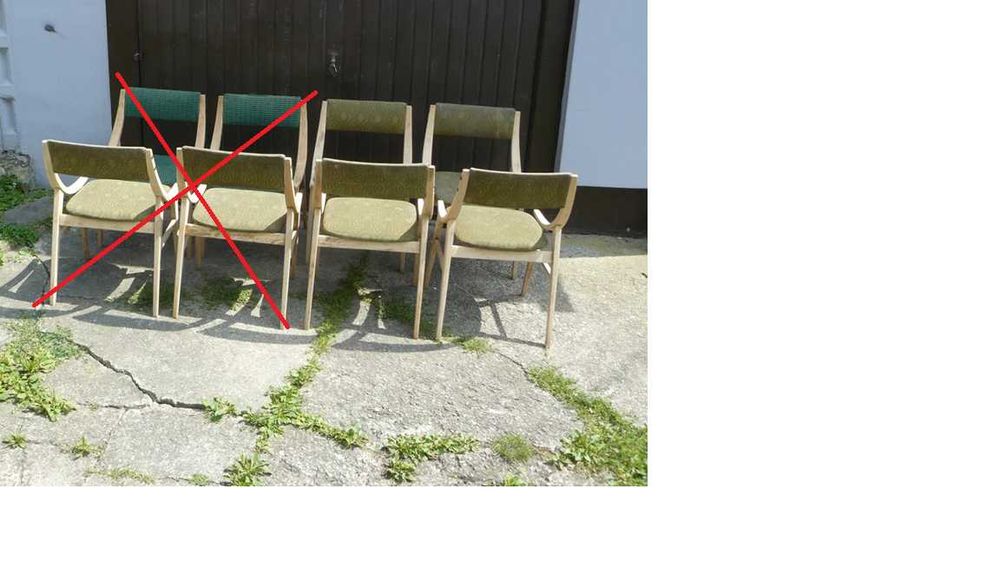 Stare krzesła skoczek - proj. J. Kędziorek.