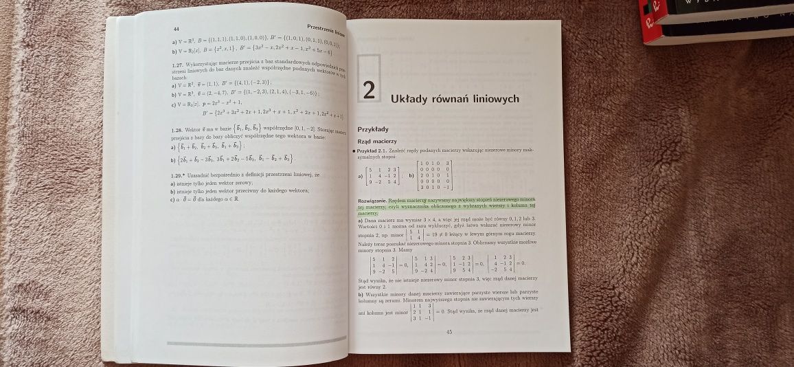 Algebra liniowa przykłady i zadania, Jurlewicz, Skoczylas