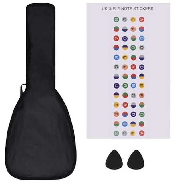 Conjunto ukulele soprano infantil com saco 23"