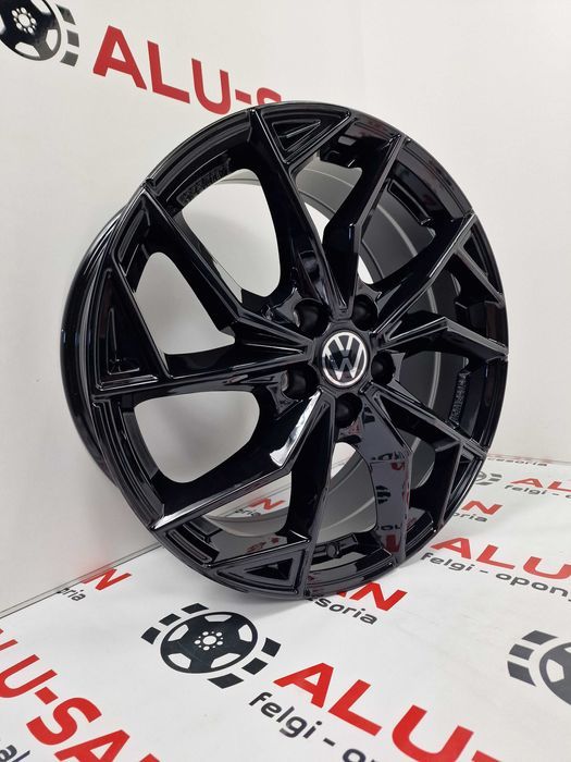 Nowe alufelgi VW 18" 5x112 Passat T-Roc Tiguan Touran -Czarny Połysk