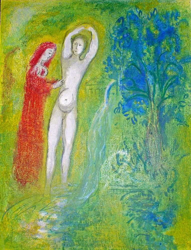 MARC CHAGALL - DAPHNIS CHLOE - Grafika #7 - 1977 r
