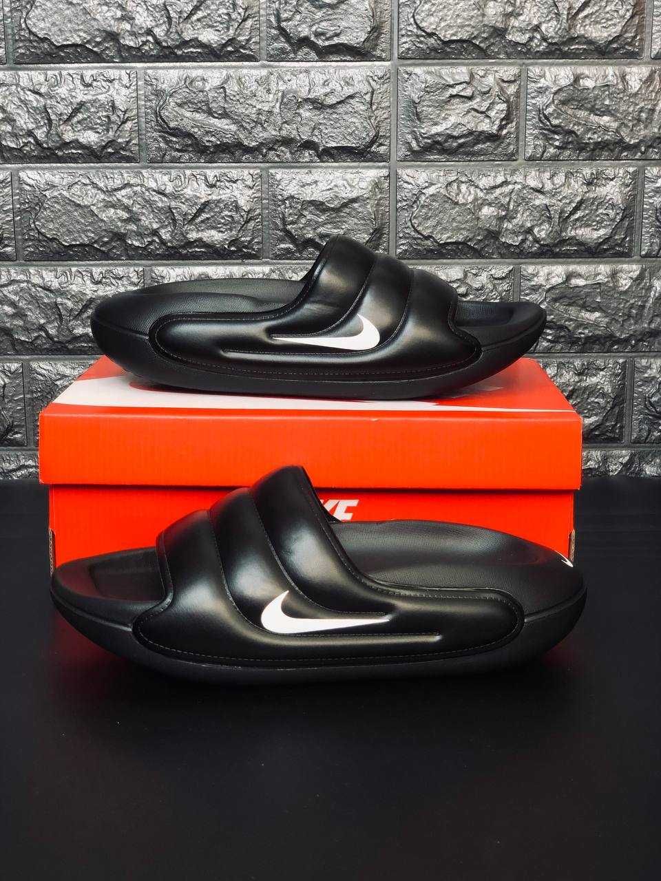 Шлепанцы Nike Calm Slide Air мужские пляжные Dark Black. Найк летние