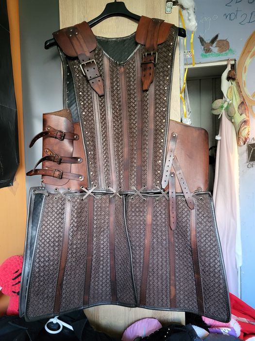 Zbroja skórzana larp reko rekonstrukcja