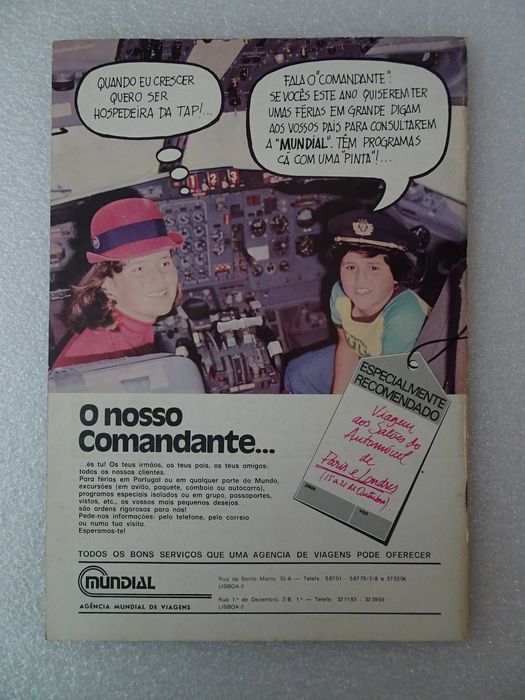 Caderneta de cromos vazia Salões do Automóvel e da Moto 1976