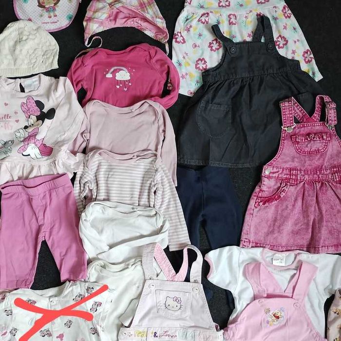 Zestaw H&M ubranek dla dziewczynki rozm. 74/80