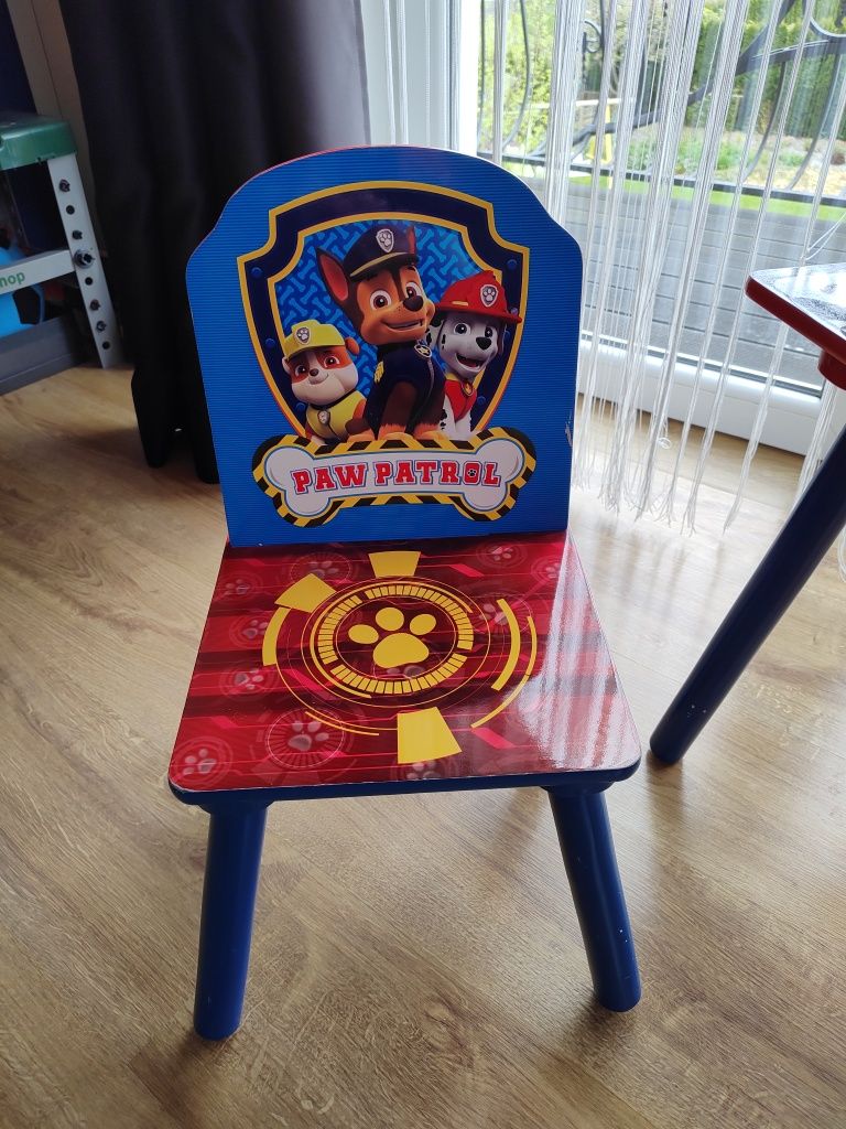 Stolik i krzesło Psi Patrol biurko krzesełko  dziecięce meble dziecięc