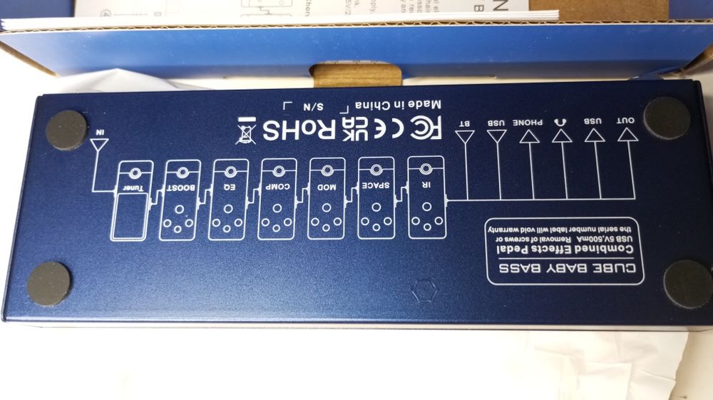 Гитарная педаль процессор Cube-baby для бас электрогитары акустики IR